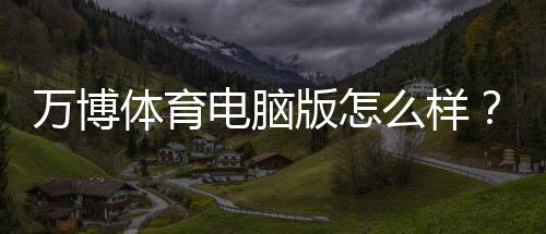 万博体育电脑版怎么样?安装指南、功能亮点与安全性深度评测