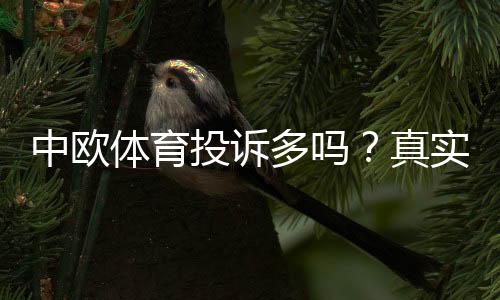 中欧体育投诉多吗?真实投诉数据、典型案例与维权处理全解析