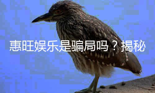 惠旺娱乐是骗局吗？揭秘其真实性与玩家体验