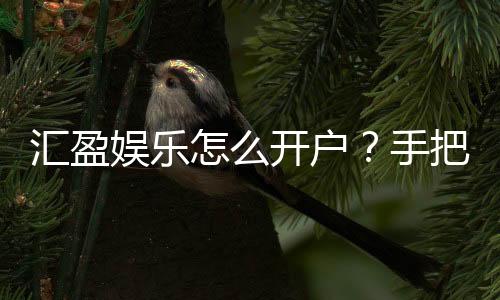 汇盈娱乐怎么开户?手把手教你快速注册流程