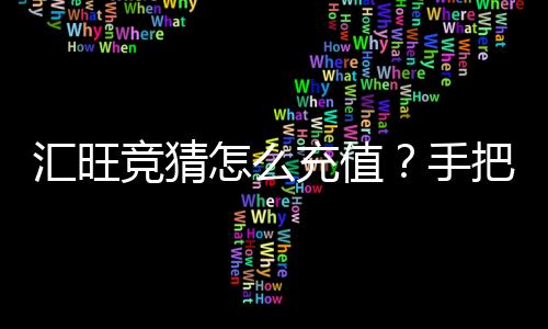 汇旺竞猜怎么充值?手把手教你快速到账秘籍