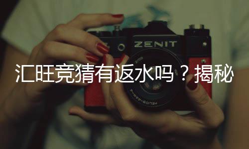 汇旺竞猜有返水吗?揭秘平台返水政策与玩法攻略