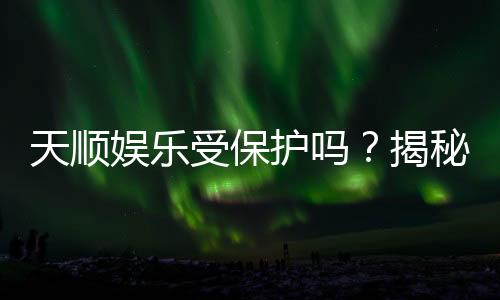 天顺娱乐受保护吗?揭秘平台安全性与玩家保障措施