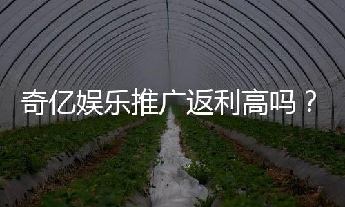 奇亿娱乐推广返利高吗?深度解析返利机制与实战收益对比