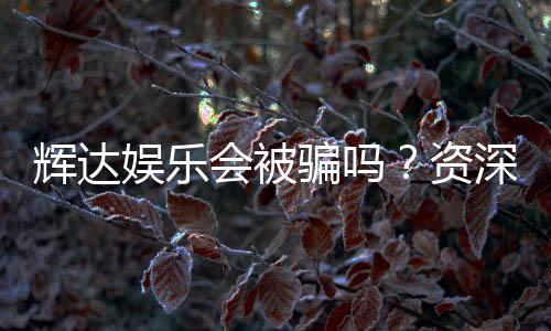 辉达娱乐会被骗吗?资深玩家揭秘防骗技巧与平台安全性