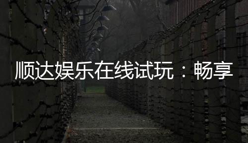 顺达娱乐在线试玩:畅享顶级电子游艺试玩体验
