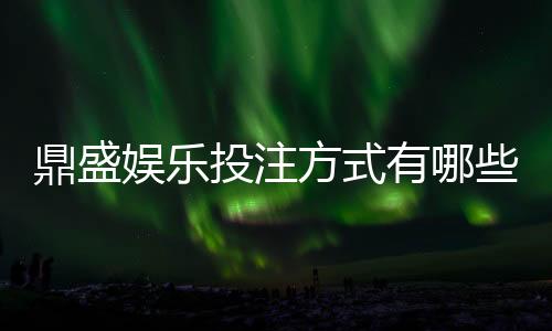 鼎盛娱乐投注方式有哪些:全面解析游戏玩法