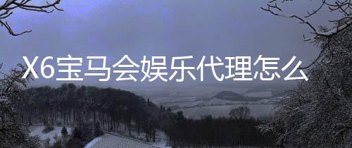 X6宝马会娱乐代理怎么做?资深玩家分享高效代理实战经验